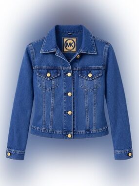 Michael Kors Denim Jean Jacket – Women’s Small – Gold Hardware